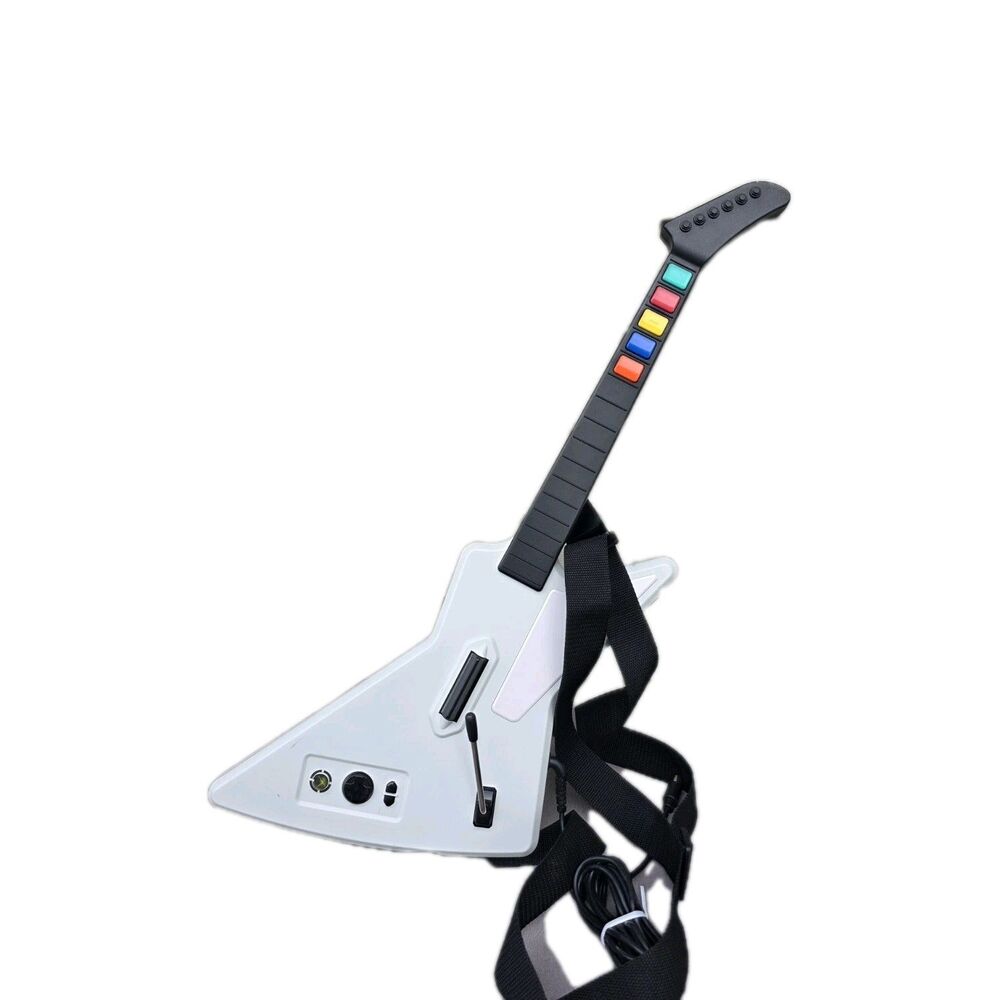 Xbox 360 Guitar Hero RedOctane X-Plorer Wired Controller White Model 95055 PC